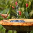 thumbnail image 3 of Fuente solar para jardín al aire libre, bomba de fuente de cascada con energía solar de 1,4 W, mini fuente flotante con 6 boquillas y kit de montaje Rojo Verde, 3 of 5