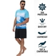 thumbnail image 5 of Weilanxin Men's Swim Shirts Rash Guard UPF 50+ T Shirts Quick Dry Loose Fit Water Surfing Shirt Sea Wave 2XL, 5 of 8