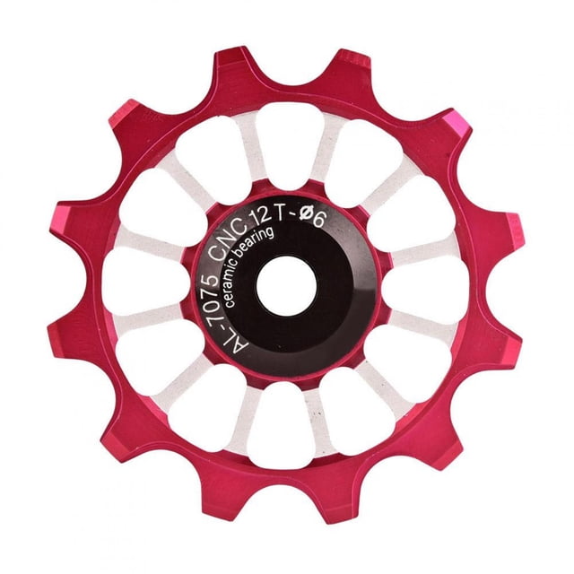 LAFGUR Rear Guide Wheel, Bicycle Rear Guide Wheel, Ceramic Bearing Derailleur Pulley Aluminum Alloy For Bicycle Most Mountain Bike