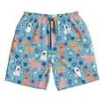 thumbnail image 3 of Uemuo Cute Dog Pattern Men's Swim Trunks Hawaiian Beach Bathing Suit Swimsuits Beach Quick-Dry Shorts with Pockets-Small, 3 of 9
