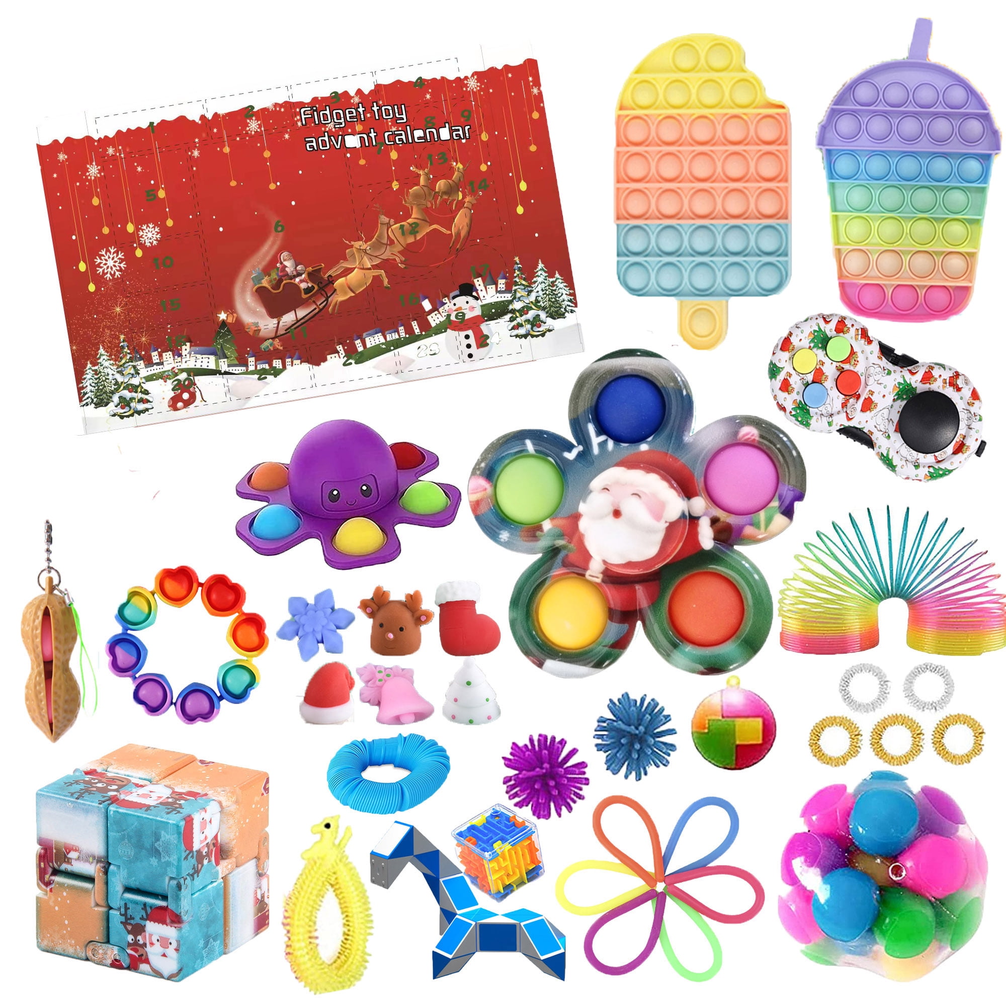 Advent calendars 2021 toy fidget toy blind box christmas advent 