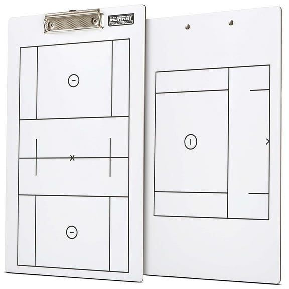 Murray Sporting Goods Dry Erase Double-Sided Lacrosse Coaches Clipboard