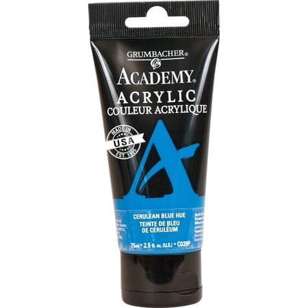 Grumbacher Academy Acrylic Paint 75ml Tube - Cerulean Blue