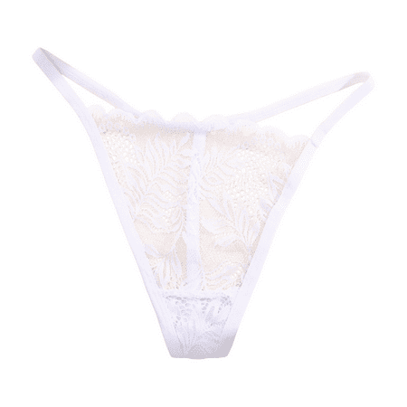 Fulorrnie Underwear for Women Comfort Thong Seamless High Waisted Panty Cheeky Banded Waist Elastic Stretchable Panties  White  S