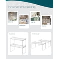 thumbnail image 4 of 2Pack Cabinet Shelf Organizer Storage Rack Space Saving for Kitchen Counter Pantry Bathroom Cupboard Under Sink Office Table Steel Stackable Rust Resistant Heavy Duty Nonslip 16” White - Tall, 4 of 6