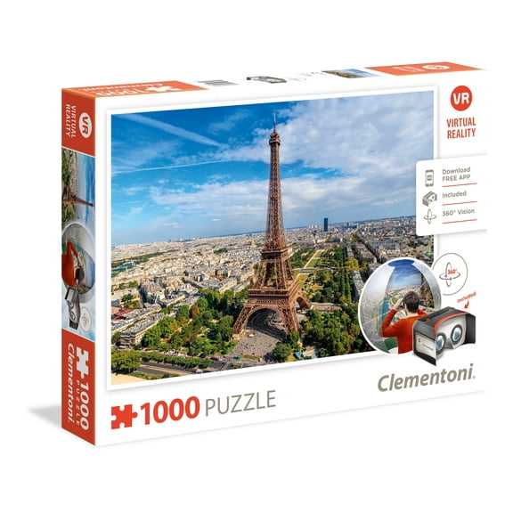 Clementoni Paris, France in Virtual Reality. 1000 Piece Jigsaw Puzzle Made by