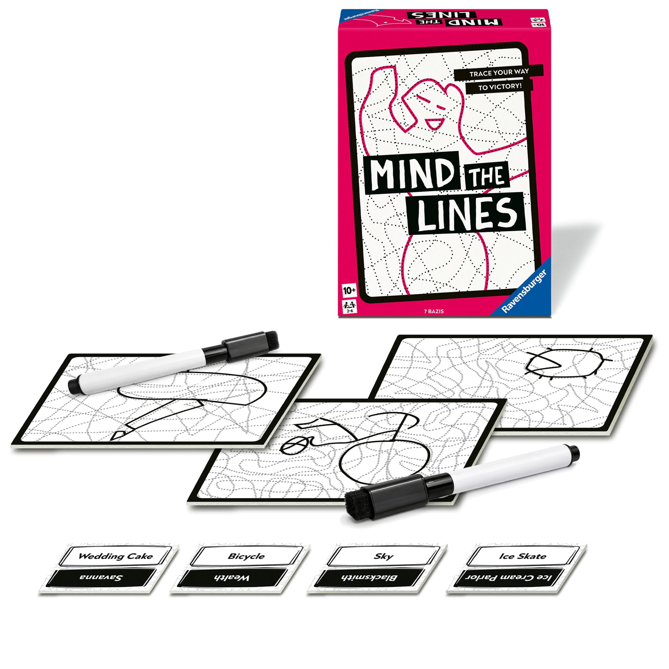 Mind the Lines – Cooperative Drawing & Guessing Party Game for Ages 10+ (Walmart Exclusive)