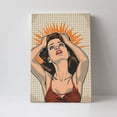 thumbnail image 4 of 16x24 inch Oil Painting&nbsp;Wall Art A Shocked Woman,Indoor Bedroom,Lounge,Bathroom Wall Art Decor Poster Prints,Funny Shocked Woman Modern Style Paintings Canvas,Gift For Woman,Woman Cave,Tavern, 4 of 6
