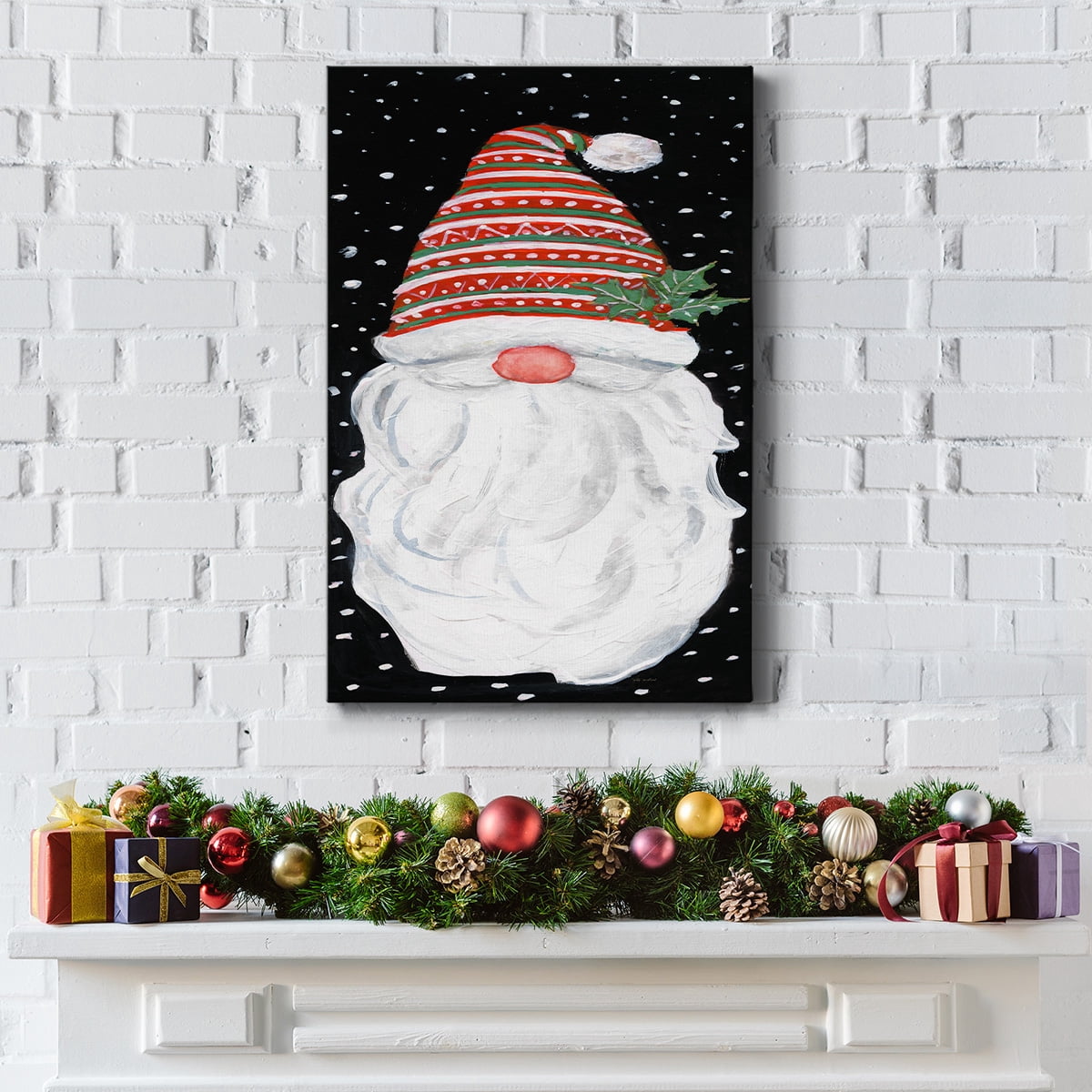 Winter Home Gnome- Gallery Wrapped Canvas