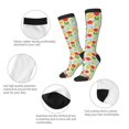 thumbnail image 6 of Daiia Sports Socks Colorful Ping Pong Rackets1 Printed Novelty Crew Socks for Men Women Knee High Socks Cotton Socks Soft & Breathable Support Unisex Socks, 6 of 9