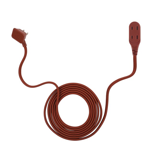 Globe Electric 9-ft 16/2 Terracotta Fabric Extension Cord