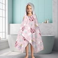 thumbnail image 6 of Princess Castle Cloud Pattern Hooded Bath Towel，60"x35" for Ages 3 To 12 Kids, Quick Dry Lightweight Soft Microfiber Hood Beach Towel Cover Up for Kids, 6 of 7