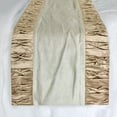 thumbnail image 5 of The HomeCentric King / Queen / Twin Brown Luxury Full 68"x18" Bed Runner WITH Two Pillow Cover, Patchwork, Pintucks Bed Scarf on Velvet fabric - Cascade Pleats, 5 of 5