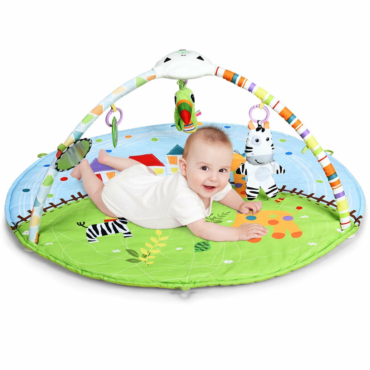 baby play mat with hanging toys