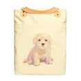 thumbnail image 1 of Watercolor Dog Portrait-3 Print Cotton Canvas Leather Straps Backpack WAS_34, 1 of 1