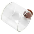 thumbnail image 3 of Taza de café, taza de café de vidrio, taza de café transparente con mango de bola de madera, taza de café de vidrio transparente, integración perfecta, 3 of 8