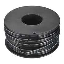 Uxcell 22AWG Silicone Ribbon Cable 3Pin 22 Gauge Flat Cable Flexible Silicone Wire 10m/32.8ft Black Tinned Copper Wire