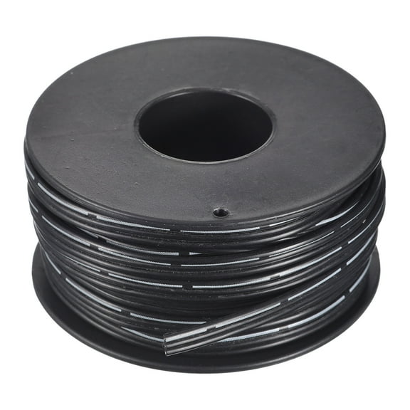 Uxcell 22AWG Silicone Ribbon Cable 3Pin 22 Gauge Flat Cable Flexible Silicone Wire 10m/32.8ft Black Tinned Copper Wire