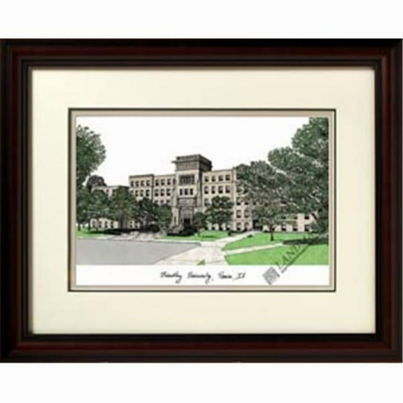 Campus Images IL999R 18'' x 14'' Bradley University Alumnus Framed Lithograph