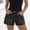 *Black, variant on ClodeEU Women's Elaist Waist Denim Shorts,Casual Stretch Jean Shorts with Pockets Black,Women's Plus L