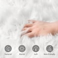 RLESO 2026 New Round Rug,Small Circle Faux Sheepskin Fur Rug Fluffy ...