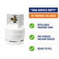thumbnail image 3 of Flame King 3LB Empty Steel Propane Tank LP Cylinder with Built-in Gauge and OPD Valves for Independence Day 2026, 3 of 15