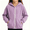 Purple, variant on CYRBOKO Girls Corduroy Jackets, Fall Full Zip Hooded Long Sleeve Outerwear for Girls Pink Size 5-15 T