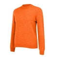 thumbnail image 5 of Womens Mock Neck Long Sleeve Knit Sweaters Turtleneck Casual Lightweight Button Cuffs Fall Pullover Sweater Orange 2XL, 5 of 7