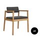 thumbnail image 1 of Set de 4 Sillas de Comedor de Madera con Tapizado de Tela, Sillas para Comedor, Cocina y Escritorio, Midtown Concept Gin, Roble y Gris Oscuro, 1 of 5
