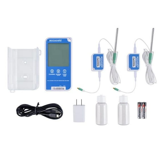 Accucold DL22BWIFIKIT Wi-Fi Enabled Dual Channel Digital Data Logger - DDL
