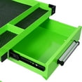 thumbnail image 4 of 34" Adjustable Tear Down Work Table with Drawer, Portable Mobile Tool Table with Rubber Corners, Heavy Duty Steel Work Table for Garages, Repair Shops, DIY, 220 Pound Capacity, Green, 4 of 9