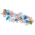 thumbnail image 1 of facefd Rhinestones Hair Clip Slides Clips Flower Special Design Charming Hairpins Household Birthday Gift Styling Accessory Blue, 1 of 9