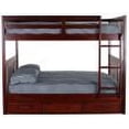 thumbnail image 2 of Discovery World Furniture - Full over Full Size Ladder Bunk Bed with 3 Drawers, Bunk Bed with Storage, Merlot, 2 of 7