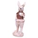 thumbnail image 1 of Miniaturas para decoración Figura de conejo de Pascua Arte de resina Artículo de casa de muñecas de conejo Corazón de plata, 1 of 9