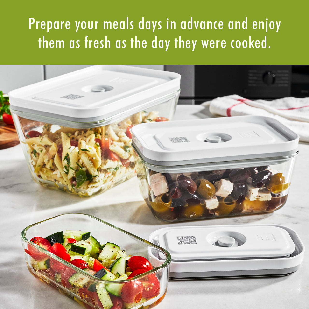 ZWILLING Fresh & Save 2-pc Glass Airtight Food Storage Container, Meal Prep  Container - Small, 2-pc Glass Small - Harris Teeter