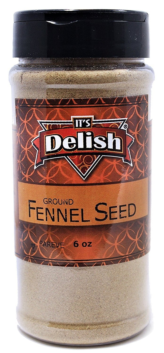 Ground Fennel Seeds All Natural by Its Delish, 6 Oz Medium Jar