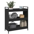thumbnail image 5 of vidaXL Kitchen Trolley Black 27.6"x11.8"x32.3" Engineered Wood, 5 of 16