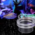 thumbnail image 2 of Alimentador de peces de acuario ajustable y duradero de acrílico transparente con anillo circular de alimentación de 100 mm., 2 of 12