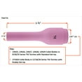 thumbnail image 2 of Long Alumina Nozzle Cups for TIG Welding Torches Series 9/20/25 with Standard Set-Up and 17/18/26 with Stubby Set-Up - Model: 796F70 - #3 (3/16") - (2 PACK), 2 of 4