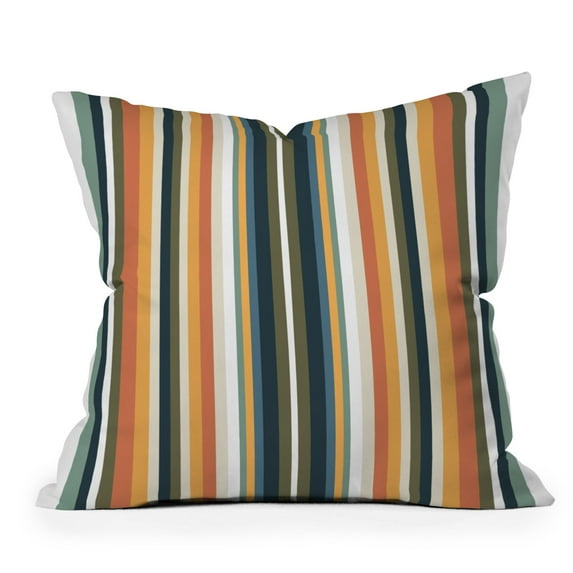 Society6 Mid Century Stripes by Sheila Wenzel-Ganny Throw Pillow