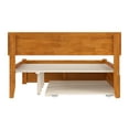thumbnail image 5 of AFI Orlando Full Wood Platform Bed with Footboard and Twin Trundle, Light Toffee, 5 of 6