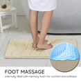 thumbnail image 6 of Memory Foam Bath Mat, Large Bathroom Rugs Non Slip, PVC Dot Bottom Quick Dry Bath Rug Runner, Absorbent Shower Mat for Bathroom Floor Tub, 20 x 32 Inch, White, 6 of 7