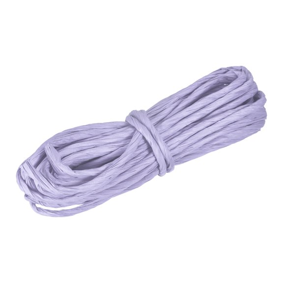 Uxcell Raffia Paper Craft Rope Packing Rope 10.9 Yards Twisted Paper Cold Purple