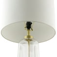 thumbnail image 3 of Livabliss Fidel Rustic Accent Table Lamp, 24-inch, Gold/Clear with White Shade, 3 of 5