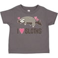 thumbnail image 3 of Inktastic I Love Sloths Girls Toddler T-Shirt, 3 of 5