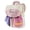 Pink, variant on URSOFINE Color Block Drawstring Backpack Lightweight Large Capacity Casual Daypack