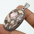 thumbnail image 2 of Copper Rhodochrosite Gemstone Handmade Ethnic Gift Pendant Jewelry 2.2" SA 6313, 2 of 2