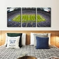 thumbnail image 3 of 3 Panel Denver Canvas Wall Art American Soccer Prints Sports Artwork Wall Decor Stadium Picture Canvas Art for Bedroom Living Room Broncos Stadium Paintings Posters Framed Ready to Hang (42"Wx20"H), 3 of 5