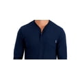 thumbnail image 2 of Alfani Mens 1/4 Zip Pocket Henley Shirt, 2 of 3