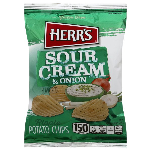 Herr Foods Herrs Potato Chips, 1 oz